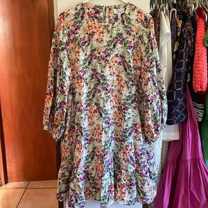 NWT &Other Stories Watercolor Floral Dress Size 10